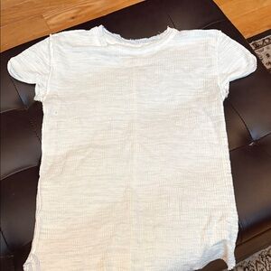We The Free Kids Textured Short Sleeve Tee in White